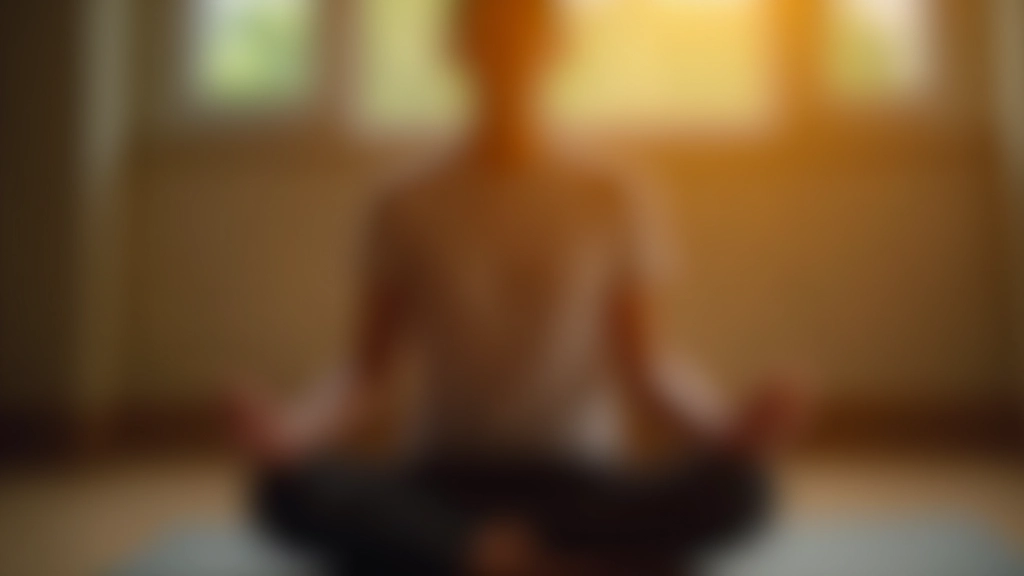 Hands in meditation mudra position during seated practice